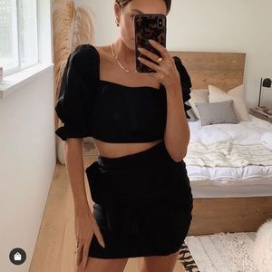 Crop top & skirt set